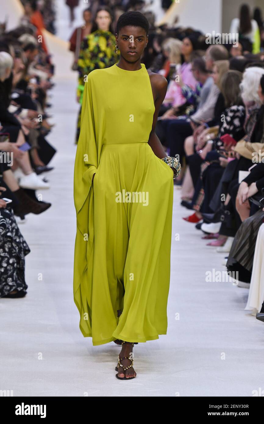 Model Yorgelis Marte walking on the runway during the Valentino Ready ...