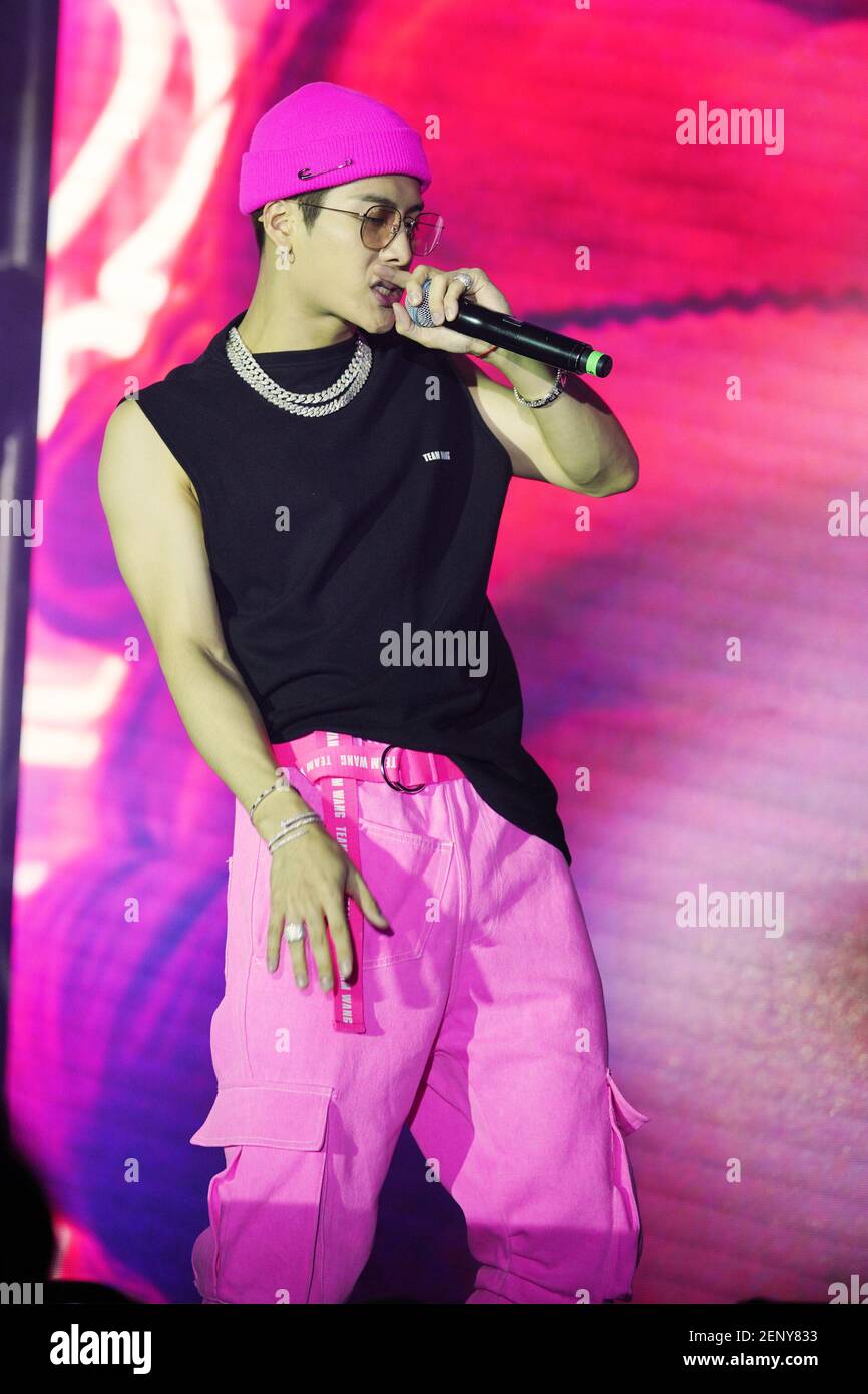 Jackson Chinese Rapper Hong Kong rapper, singer and dancer Jackson Wang sings and dances ...