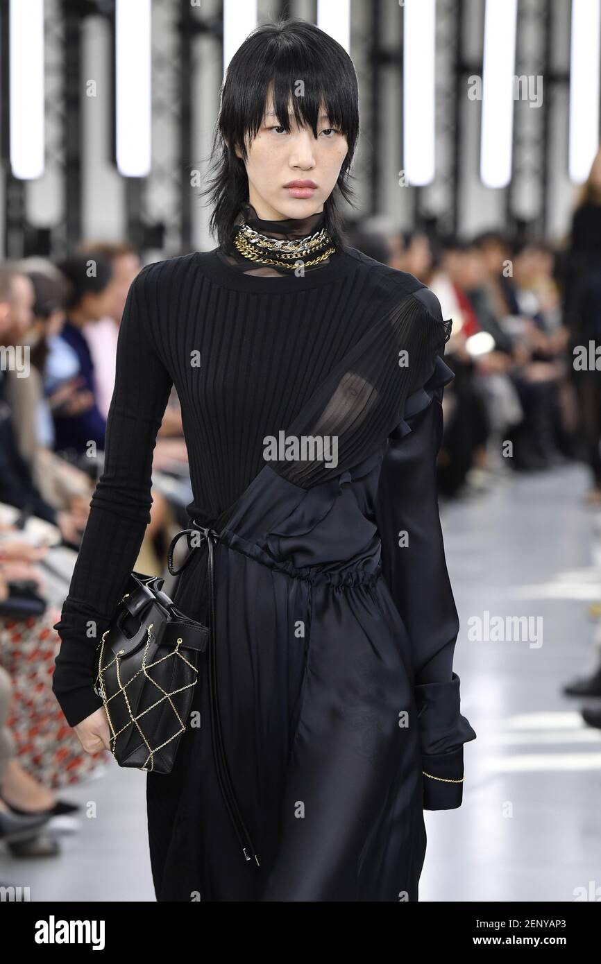 Black-is-no-colour — Sora Choi during Paris Fashion Week Spring 2022.