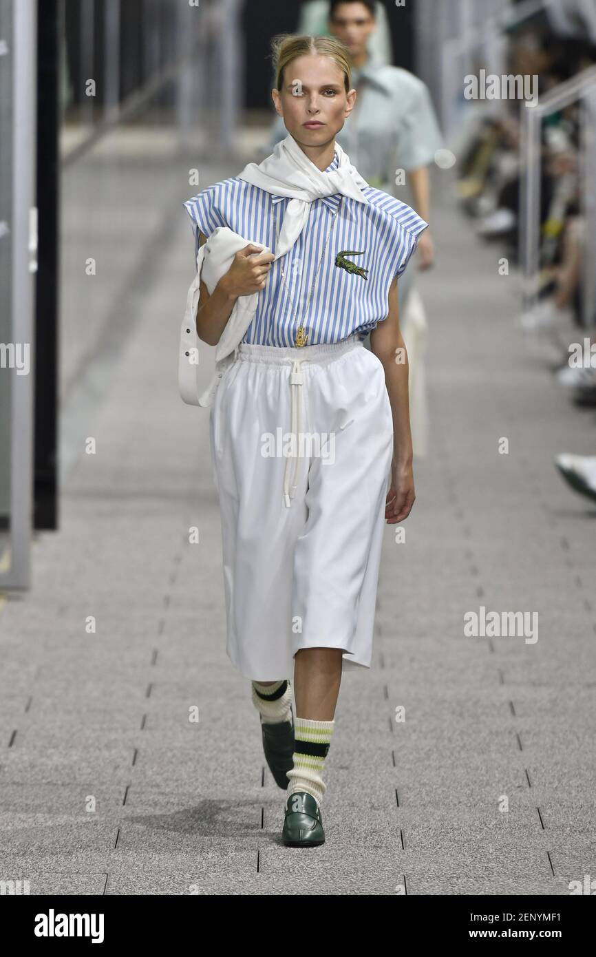 Model Leon Dame Walking On The Runway During The Lacoste, 42% OFF