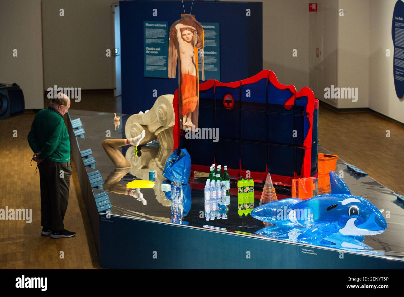 Different types of exhibits seen at Rohsska Museum in Gothenburg. Ocean