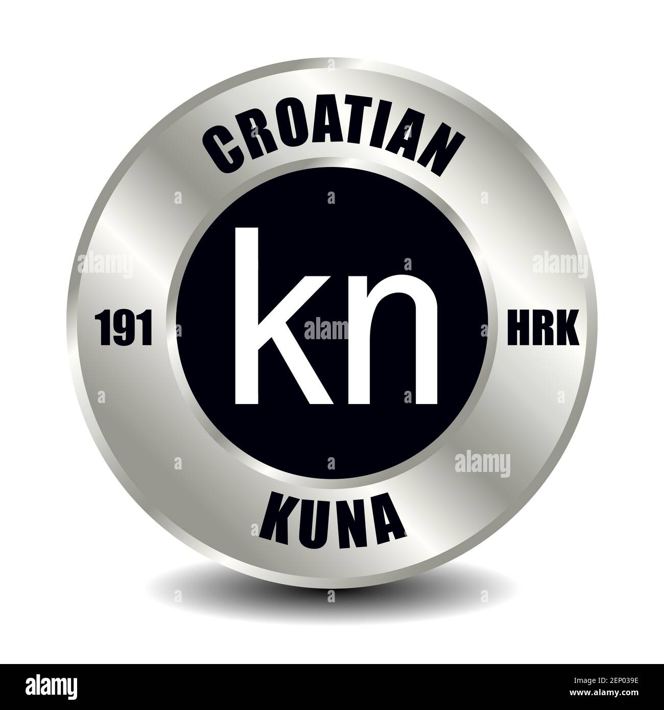 Croatian kuna HRK Stock Vector