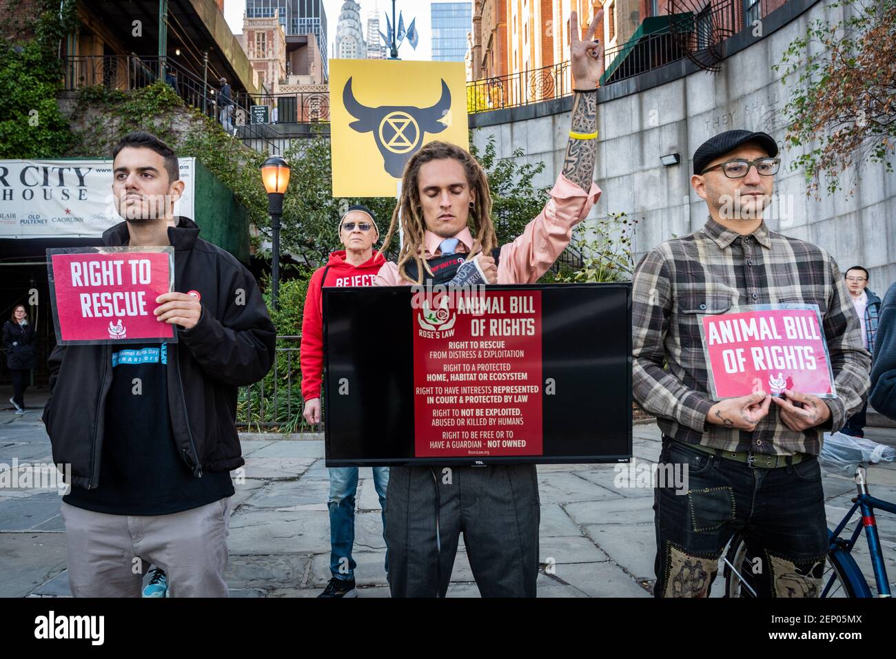 Animal rights activists from Animal rights activists from