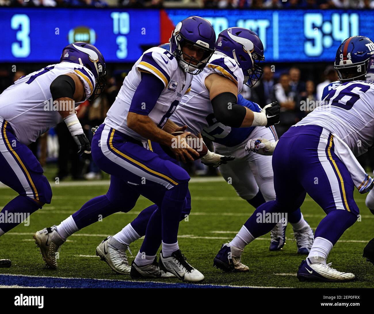 East Rutherford, New Jersey, USA. 6th Oct, 2019. Minnesota Vikings