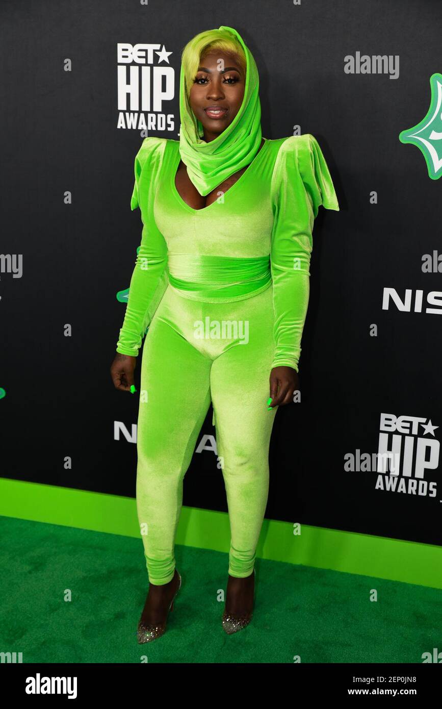 Jamaican dancehall recording artist SPICE on the Carpet for BET 2019