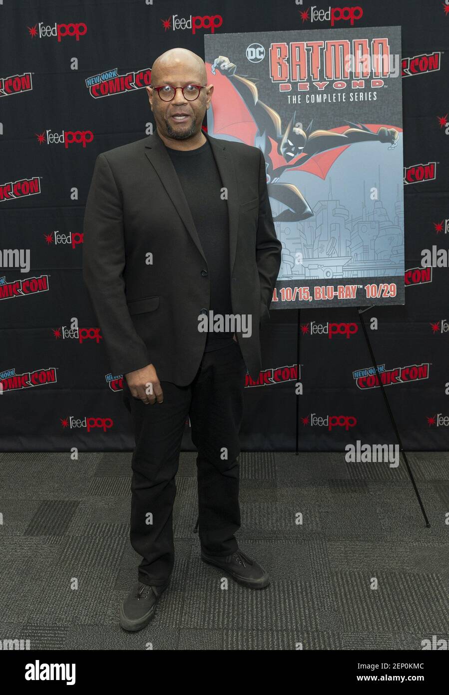 James Tucker attends presser for Batman Beyond 20th Anniversary by