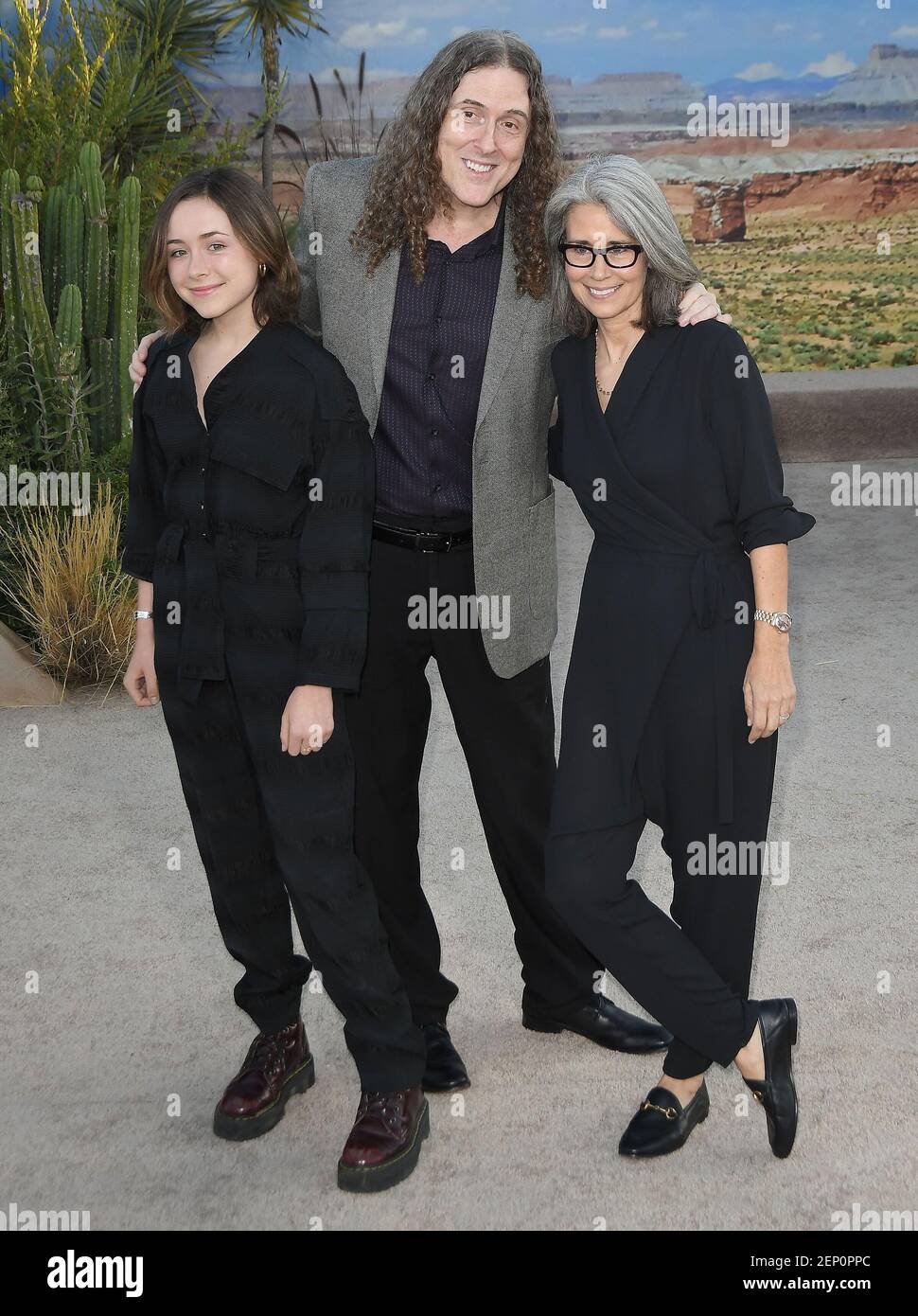 Nina Yankovic, Weird Al Yankovic and Suzanne Yankovic arrives at