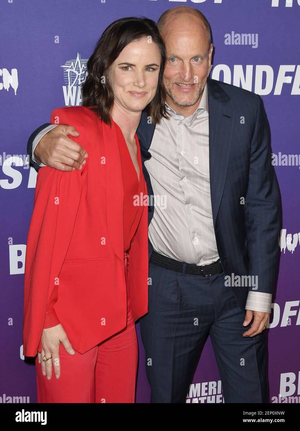 (LR) Juliette Lewis and Woody Harrelson reunite at the NATURAL BORN