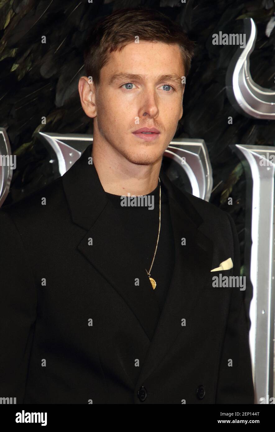 Harris Dickinson Attends The Maleficent Mistress Of Evil European Film Premiere At The Odeon Imax Waterloo In London Photo By Keith Mayhew Sopa Images Sipa Usa Stock Photo Alamy