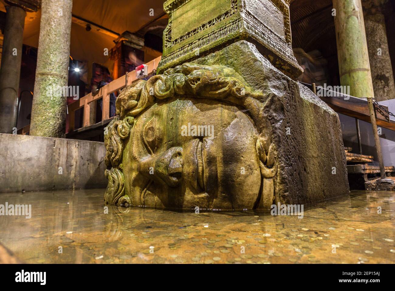 medusa-head-in-the-basilica-cistern-in-istanbul-turkey-in-a-beautiful