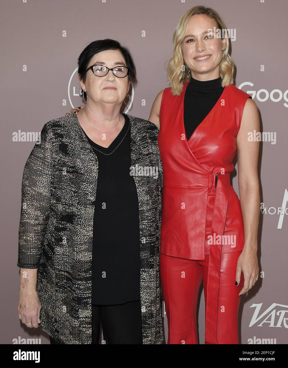 (LR) Eva Ansley and Brie Larson at the Variety's 2019 Power Of Women