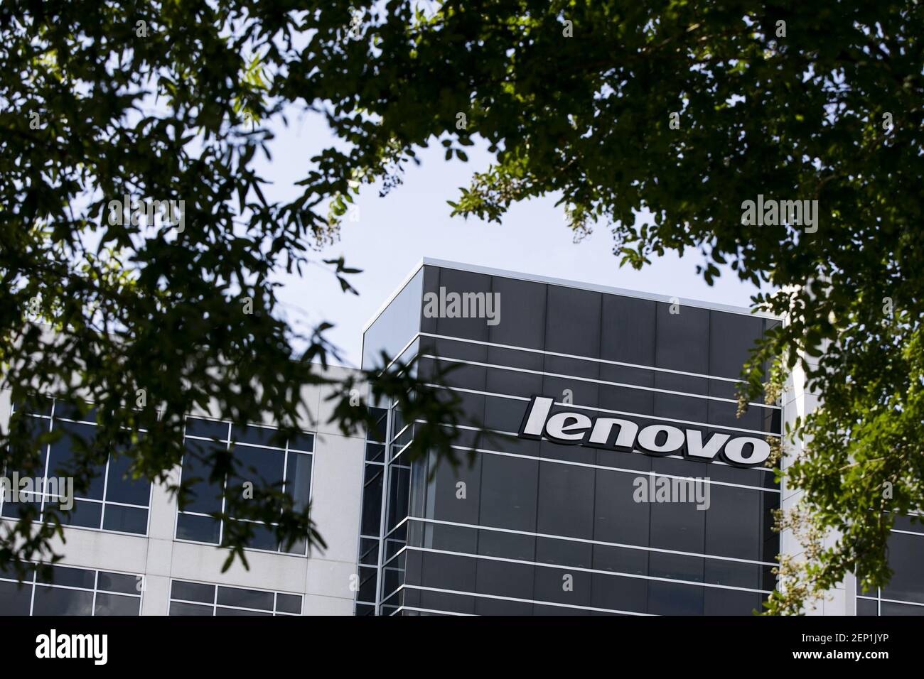 A logo sign outside of a facility occupied by Lenovo Group in Morrisville, North  Carolina on September 14, 2019. (Photo by Kristoffer Tripplaar/Sipa USA  Stock Photo - Alamy