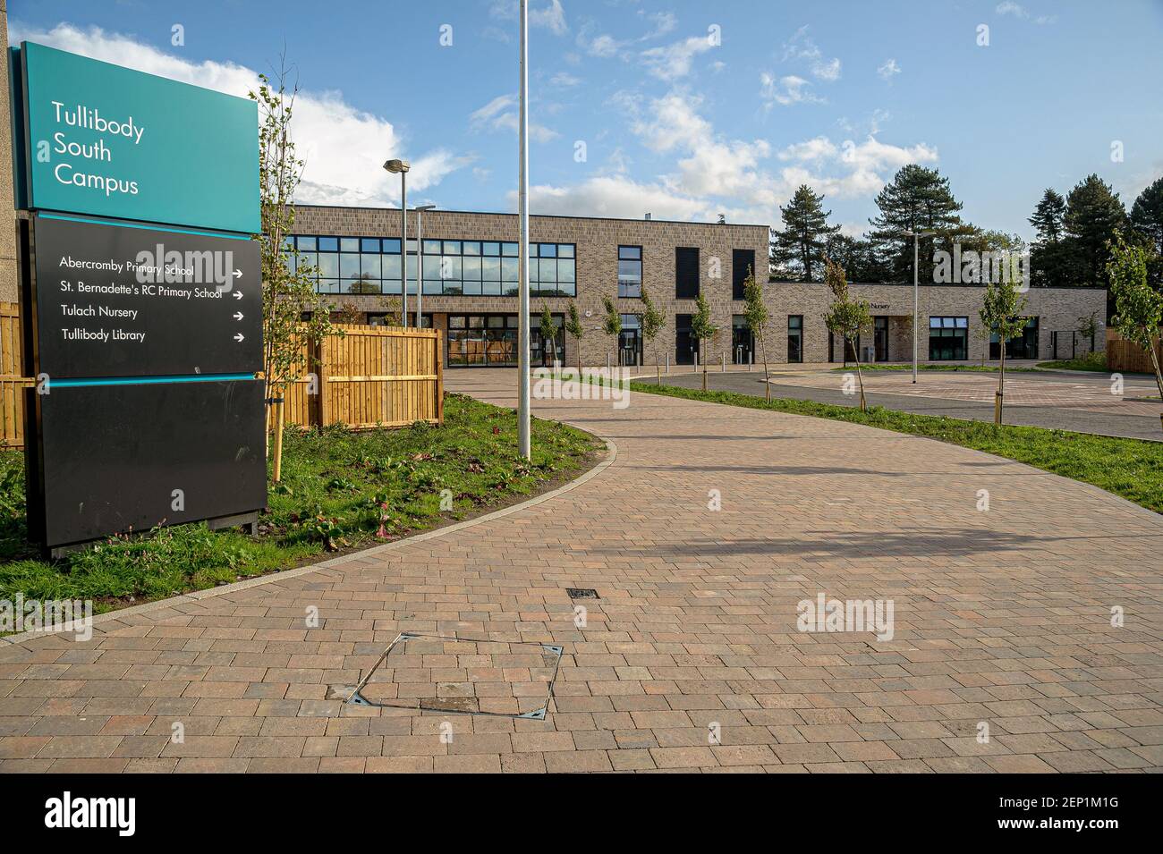general-view-of-tullibody-south-campus-with-signs-and-directions-to