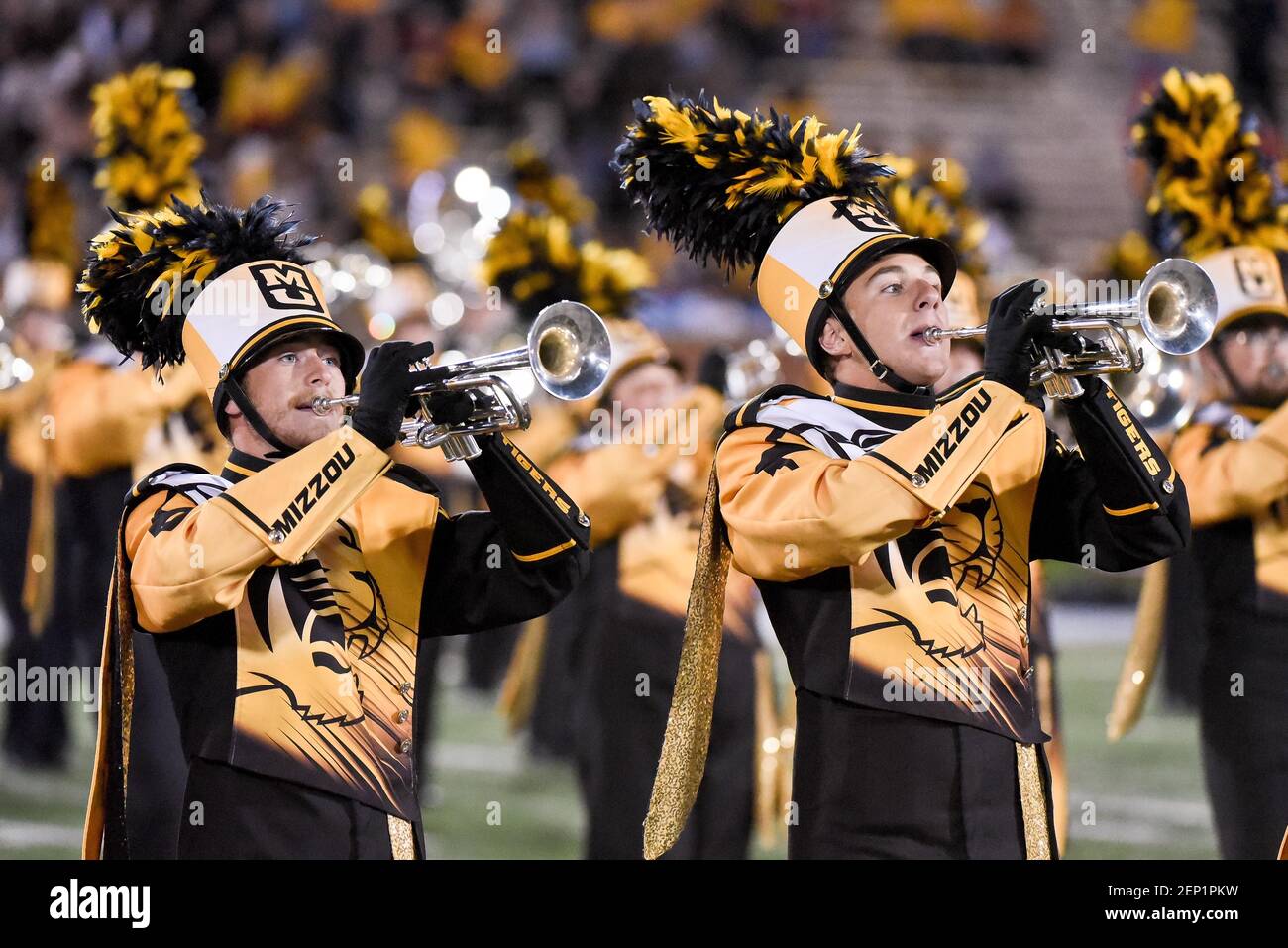 Oct 12, 2019 Members of the Marching Mizzou band perform during an SEC