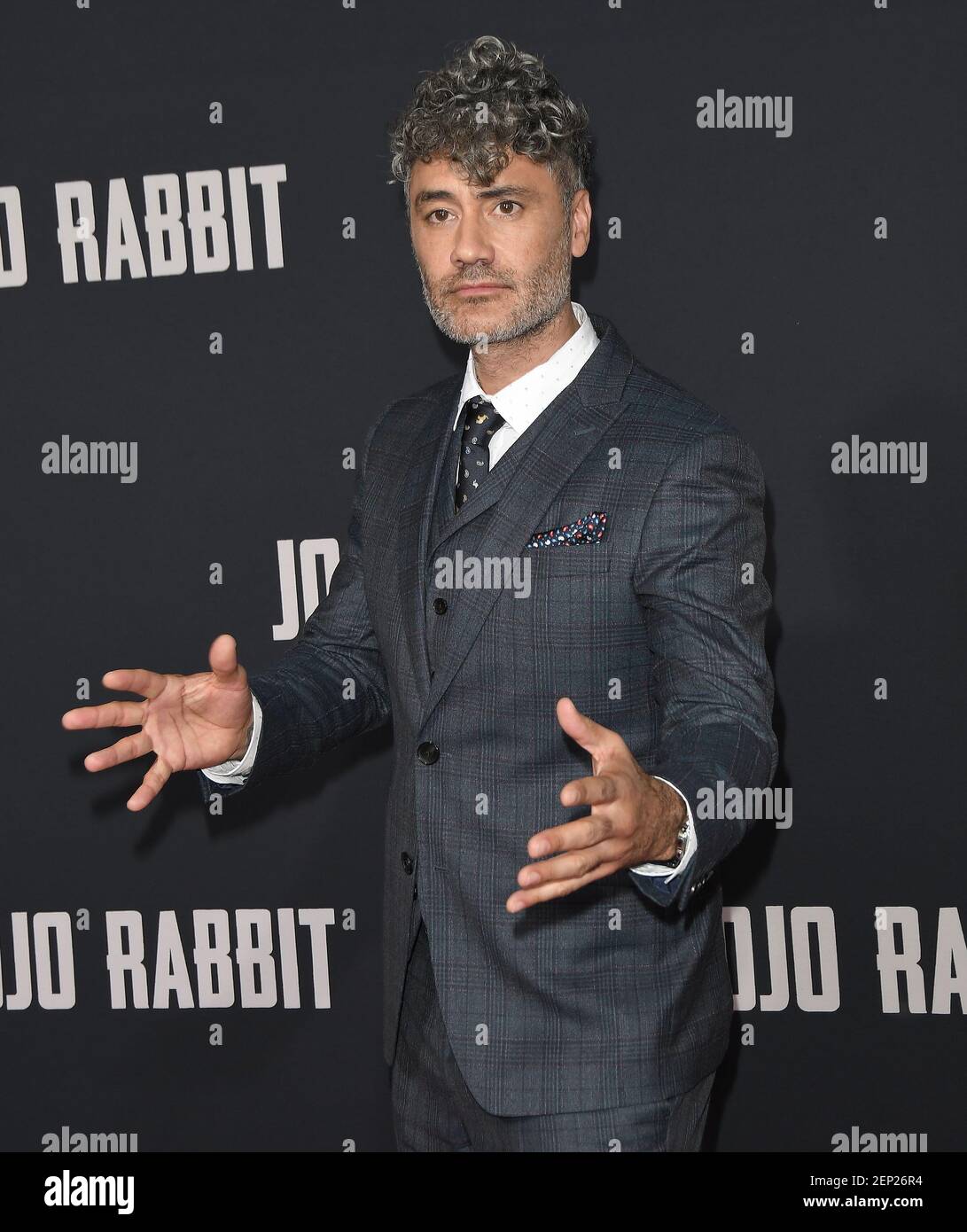 Taika Waititi arrives at the JOJO RABBIT Los Angeles Premiere held at ...