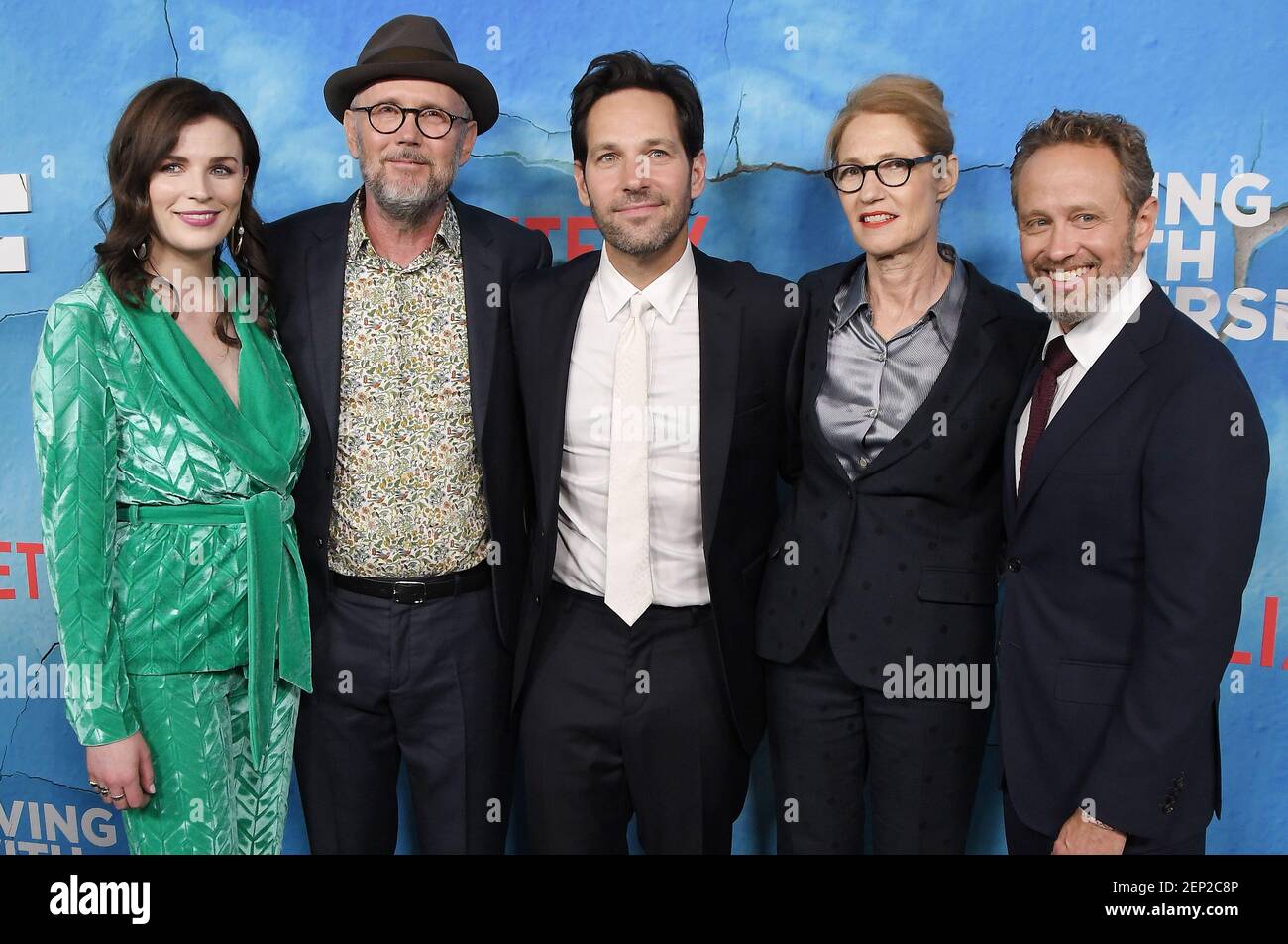 (L-R) Actress Aisling Bea, co-director Jonathan Dayton, Actor Paul Rudd ...