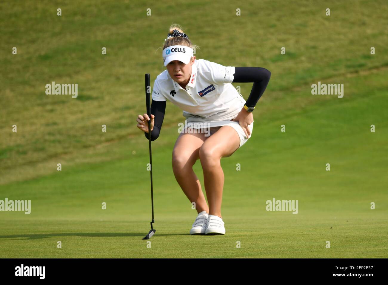 Nelly Korda of U.S. competes on the first day during the Buick LPGA