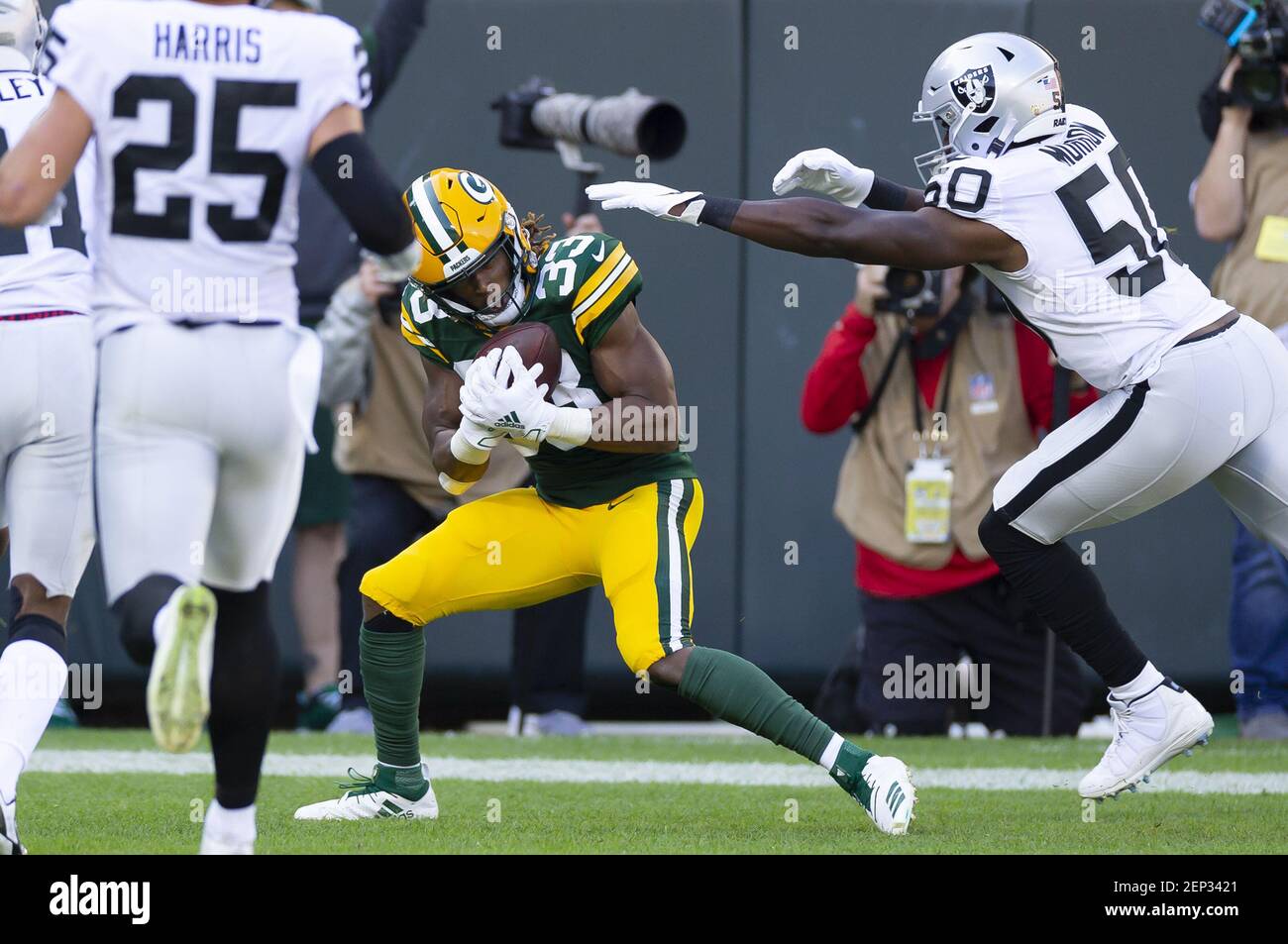 October 20, 2019 Green Bay Packers running back Aaron Jones 33