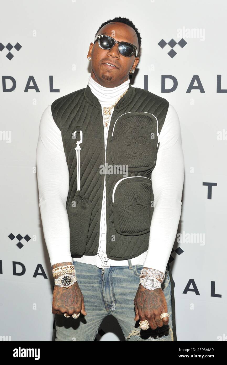 Moneybagg Yo attends the Tidal X Rock the Vote benefit concert at