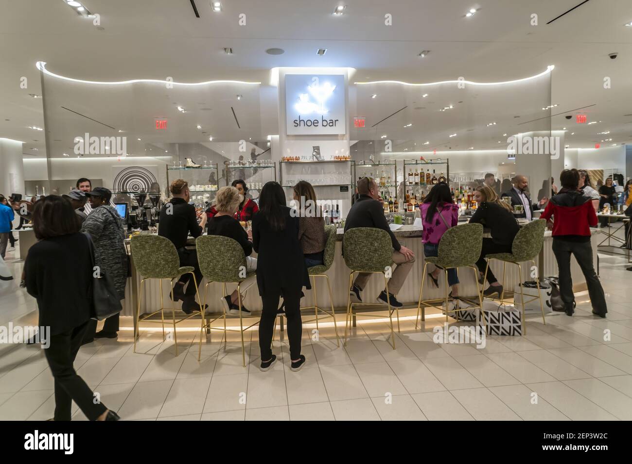 The Shoe Bar in the shoe department in the new Nordstrom