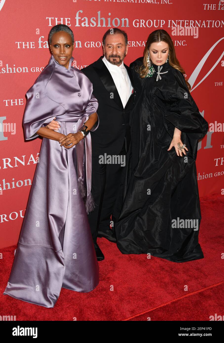 Coco Mitchell, Ralph Rucci, Tatiana Sorokko attends the 2019 Fashion ...