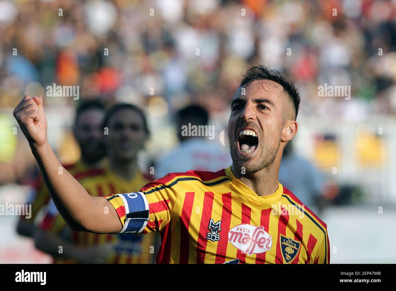 Marco Mancosu Of Lecce Celebrates His Goal During The Match Lecce V Juventus Of Serie A
