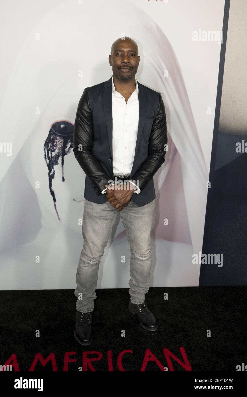 Morris Chestnut walking on the red carpet for the American Horror Story