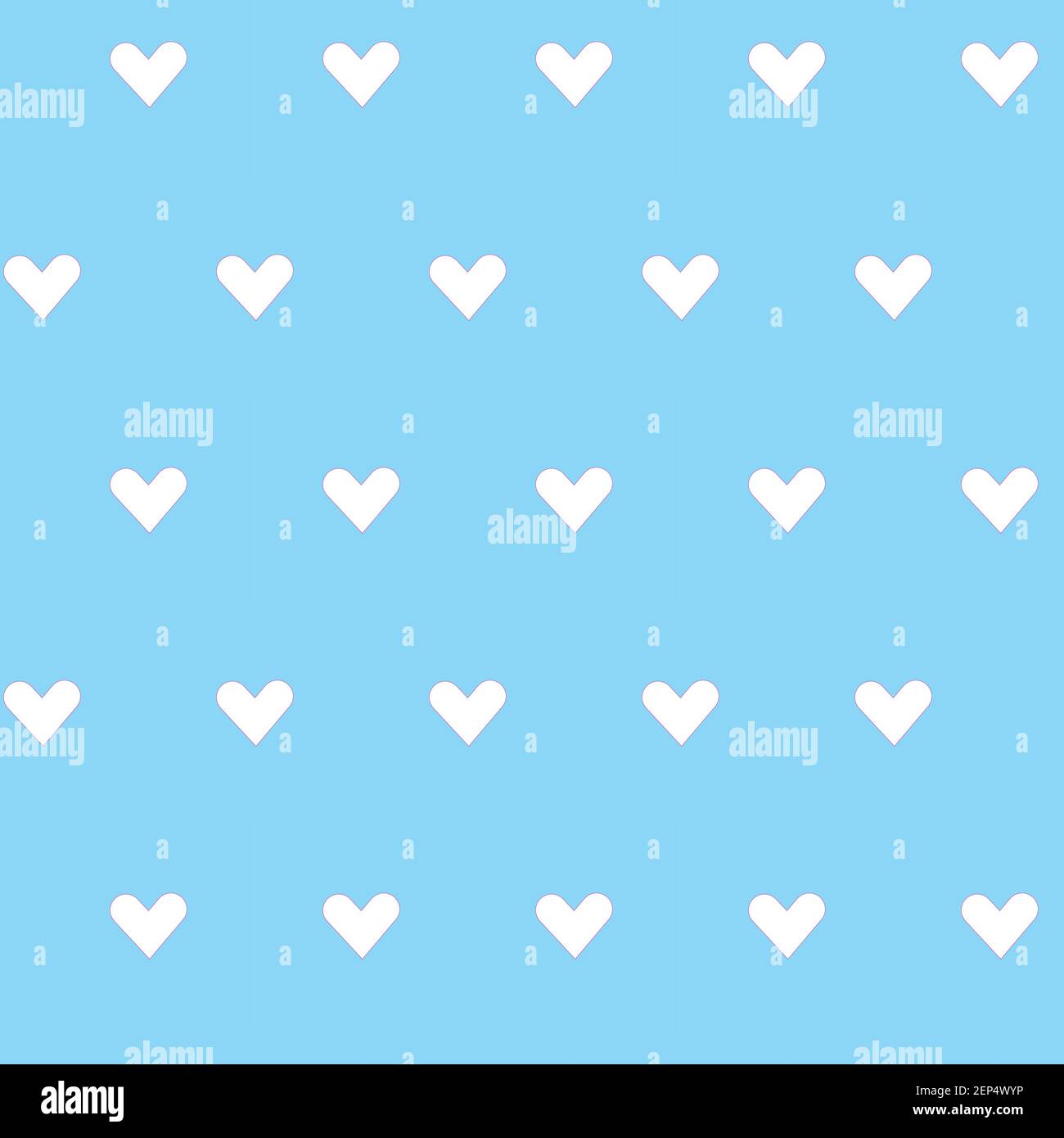 Blue And White Hearts Wallpaper