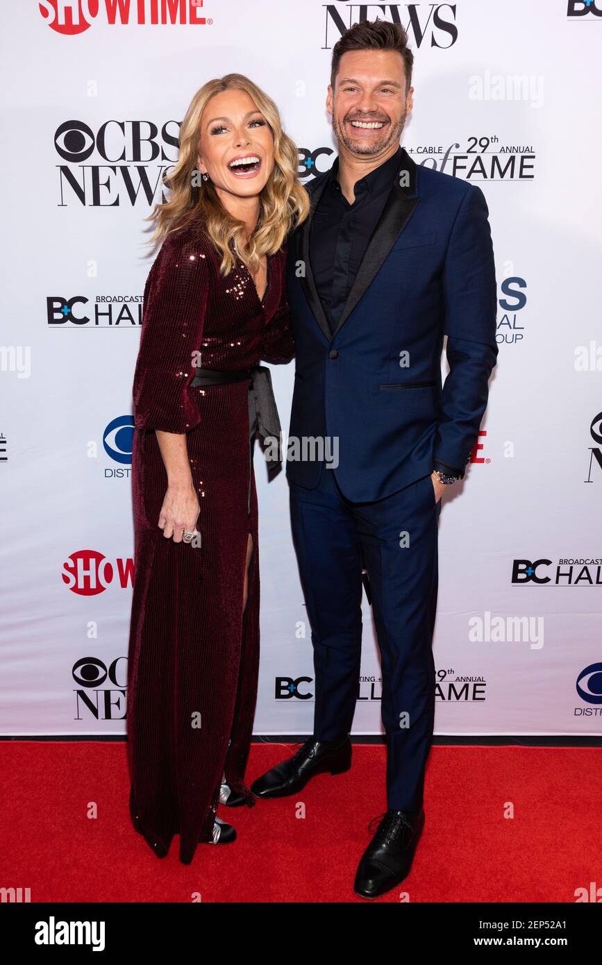 Kelly Ripa and Ryan Seacrest, cohosts of the morning talk show, Live