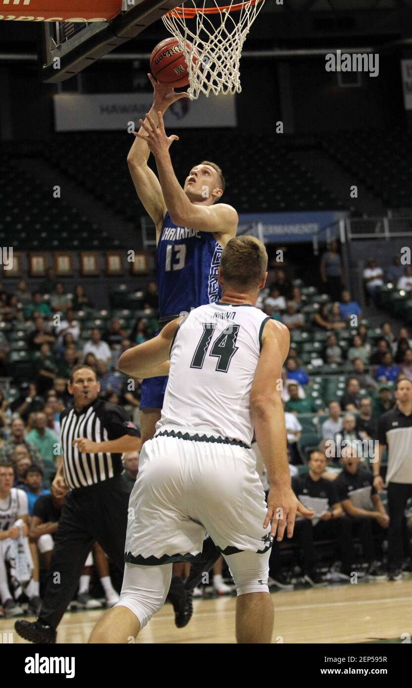 October 30, 2019 - Chaminade Silverswords guard Tyler Cartaino #13 ...