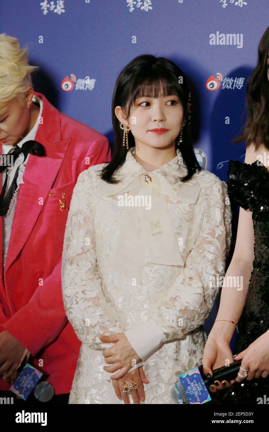 Lai Meiyun of Chinese idol girl group Rocket Girls 101 attends Fresh