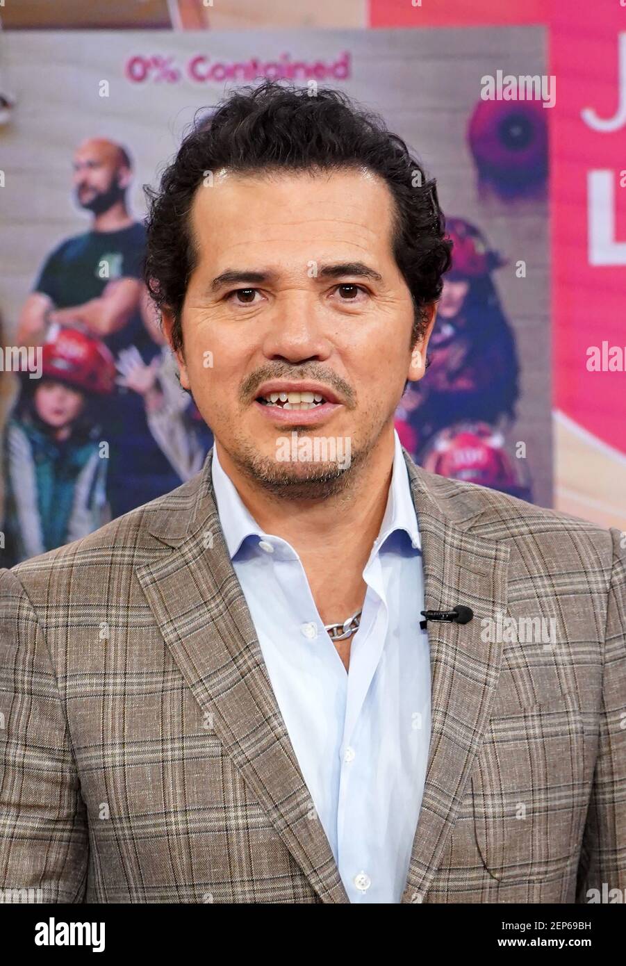 MIAMI, FLORIDA - NOV 4: Actor/ comedian John Leguizamo is seen during  ÒDespierta AmericaÓ morning show to promote the up coming movie ÒPlaying  with FireÓ on November 4, 2019 in Miami, Florida. (
