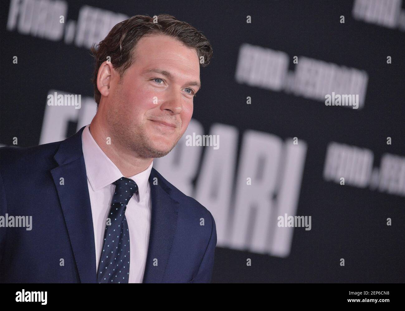 Joe Williamson arrives at the FORD v FERRARI Los Angeles Screening held at the TCL Chinese Theatre in Hollywood, CA on Monday, November 4, 2019. (Photo By Sthanlee B. Mirador/Sipa USA) Stock Photo