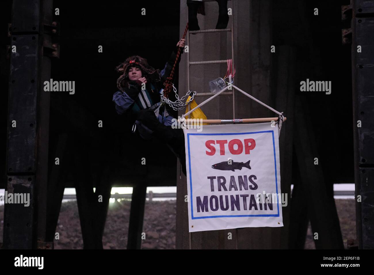 Activists With Portland Rising Tide And The Mosquito Fleet Prevent The Bulk Carrier Patagonia From Docking At The Port Of Vancouver Wash On November 5 2019 The Protesters Are Against The Ships S