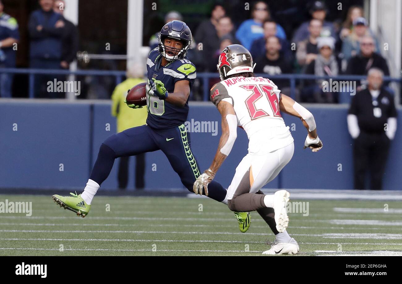 November 3, 2019: during the NFL football game between the Tampa Bay  Buccaneers and the Seattle Seahawks CenturyLink Field, Seattle, WA. Larry  C. Lawson/CSM (Cal Sport Media via AP Images Stock Photo 