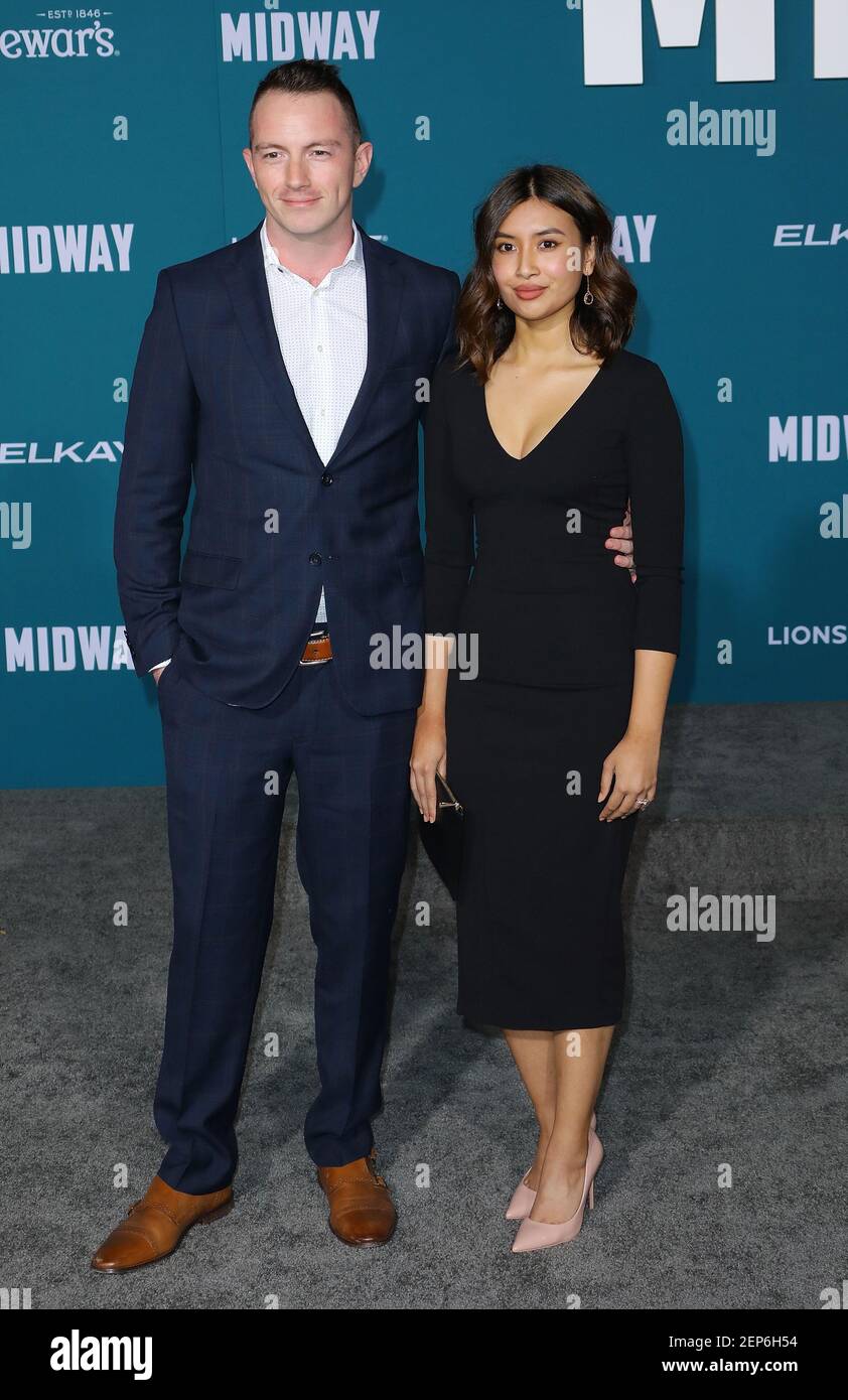 Maximilian Uriarte and Rachael Uriarte at the MIDWAY World Premiere