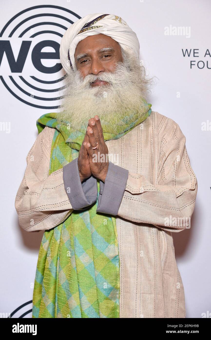 Indian author Jaggi Vasudev known as Sadhguru attends the “We Are