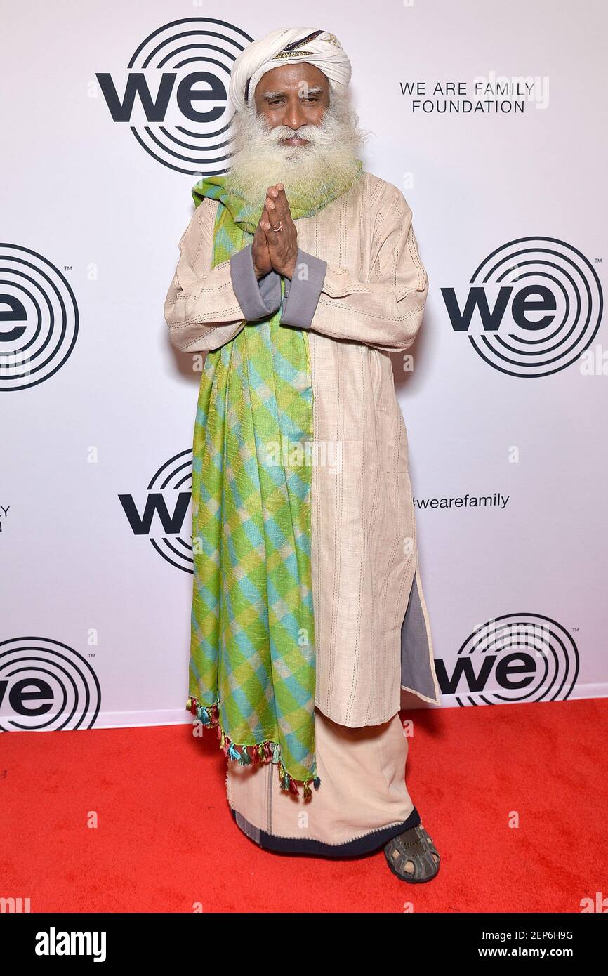 Indian author Jaggi Vasudev known as Sadhguru attends the “We Are