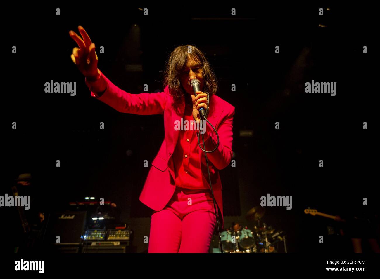 Bobby Gillespie From The Scottish Band Primal Scream Seen Performing Live With Simone Butler Not Pictured At Hard Club Photo By Diogo Baptista Sopa Images Sipa Usa Stock Photo Alamy