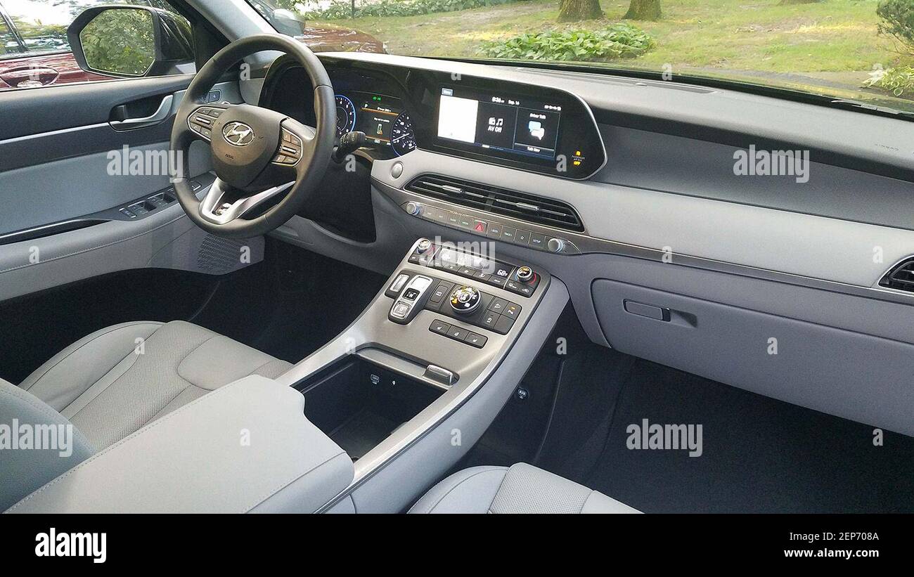 An interior worthy of luxury. This 2020 Hyundai Palisade interior is ...