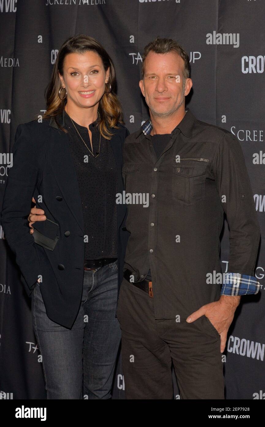 Bridget Moynahan and Thomas Jane attend the Crown Vic screening at