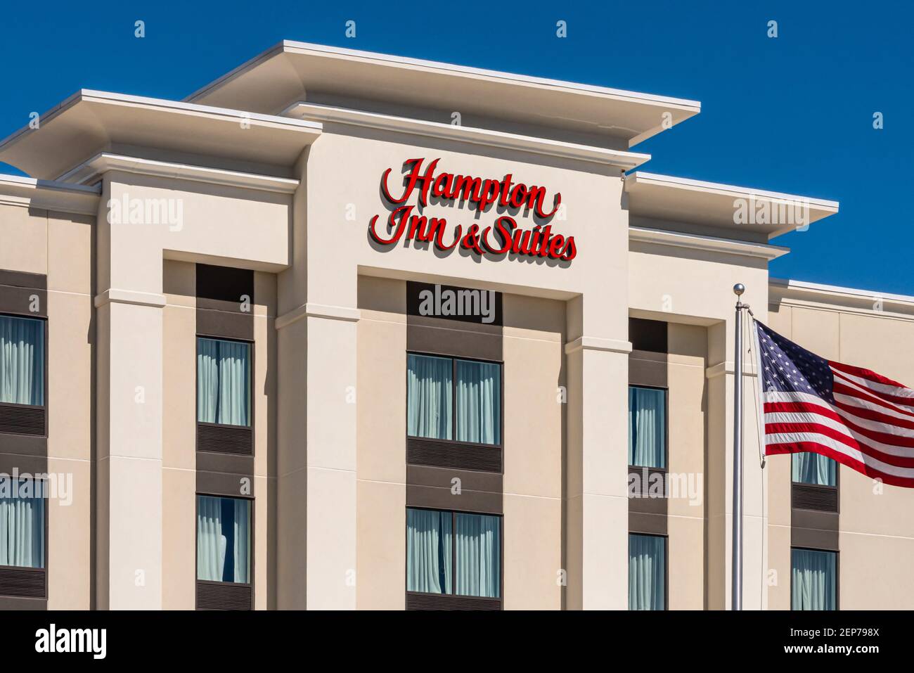 Hampton Inn & Suites in Snellville (Metro Atlanta), Georgia. (USA) Stock Photo