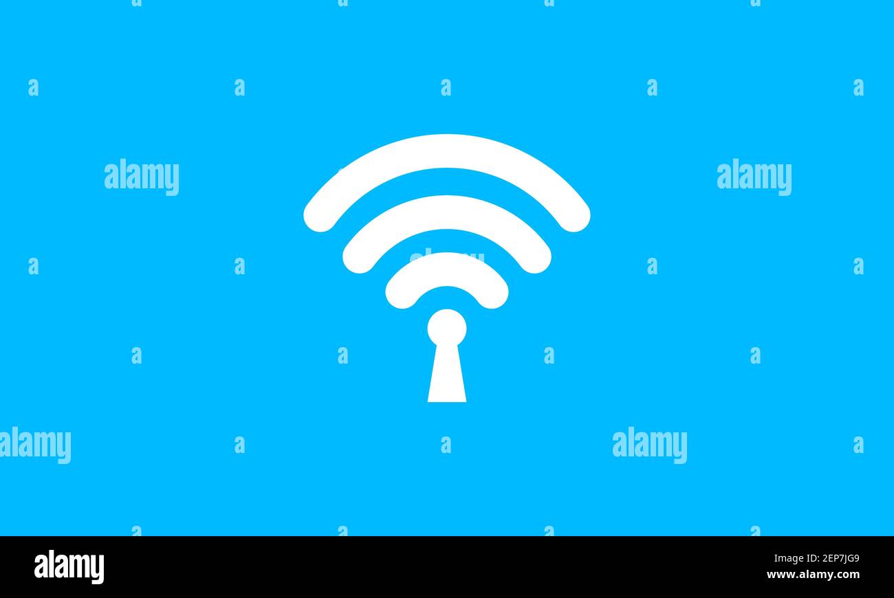 internet connect lock key logo design vector icon symbol graphic ...