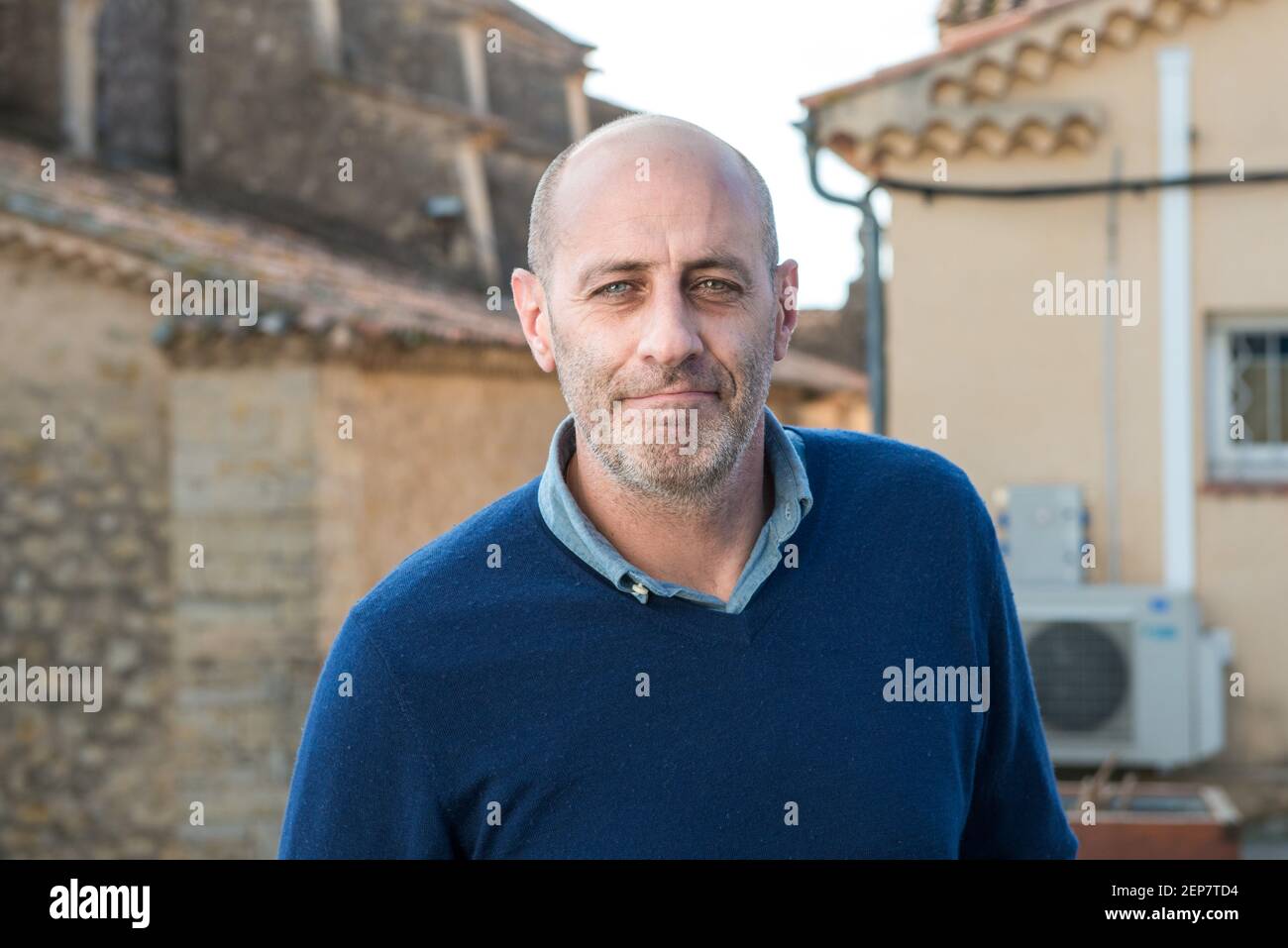 Portrait de Guillaume Di Grazia, journaliste de la chaine Eurosport  specialiste du cyclisme. Fayence, france, 20 fevrier 2021 Stock Photo -  Alamy