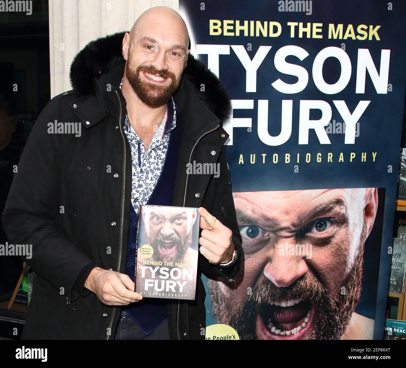 Former World Heavyweight Boxing Champion, Tyson Fury at his autobiography,  Behind the Mask book signing at Waterstones in London. (Photo by Keith  Mayhew / SOPA Images/Sipa USA Stock Photo - Alamy