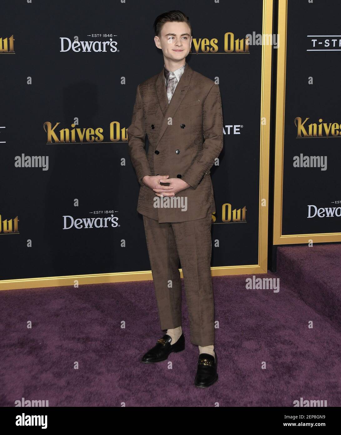 Jaeden Martell arrives at the KNIVES OUT Los Angeles Premiere held at