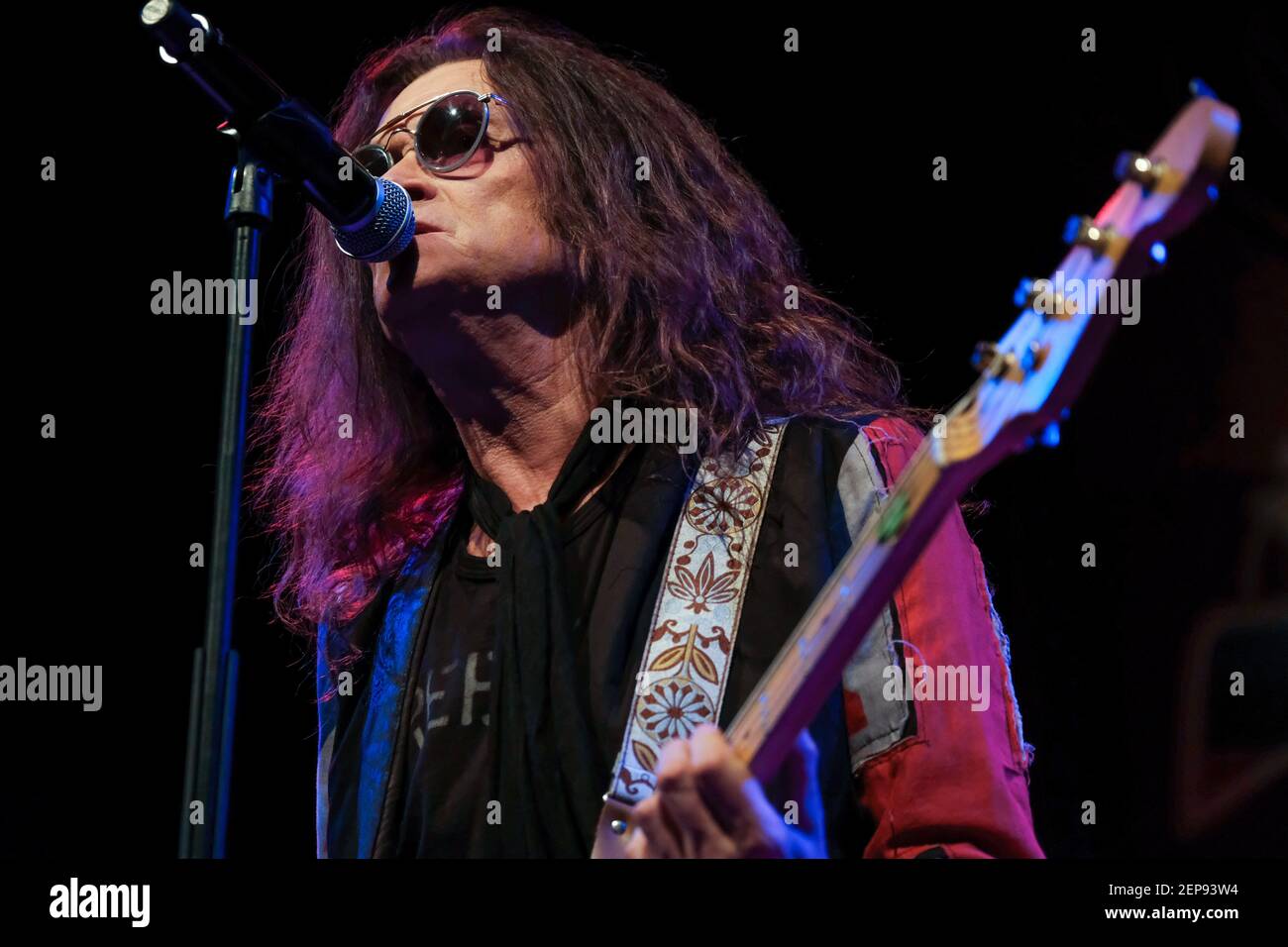 English Rock Bass Guitarist And Vocalist, Glenn Hughes Formerly Of Deep Purple And Black Sabbath Performs Live On Stage At City Hall Studios In Salisbury. (Photo By Dawn Fletcher-Park / Sopa Images/Sipa