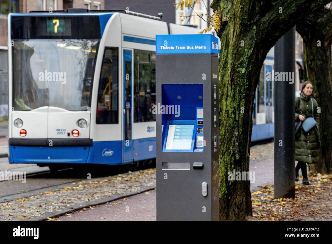 AMSTERDAM, City Centre, 18-11-2019, Higher fares public transport. The ...