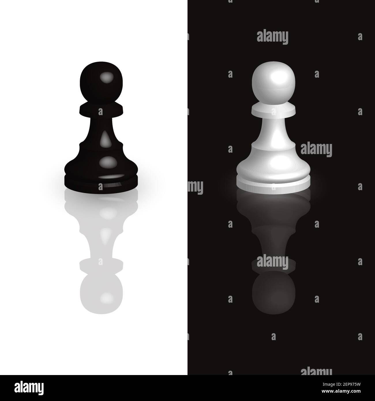 Chess piece - white pawn stock image. Image of chess, game - 6801245