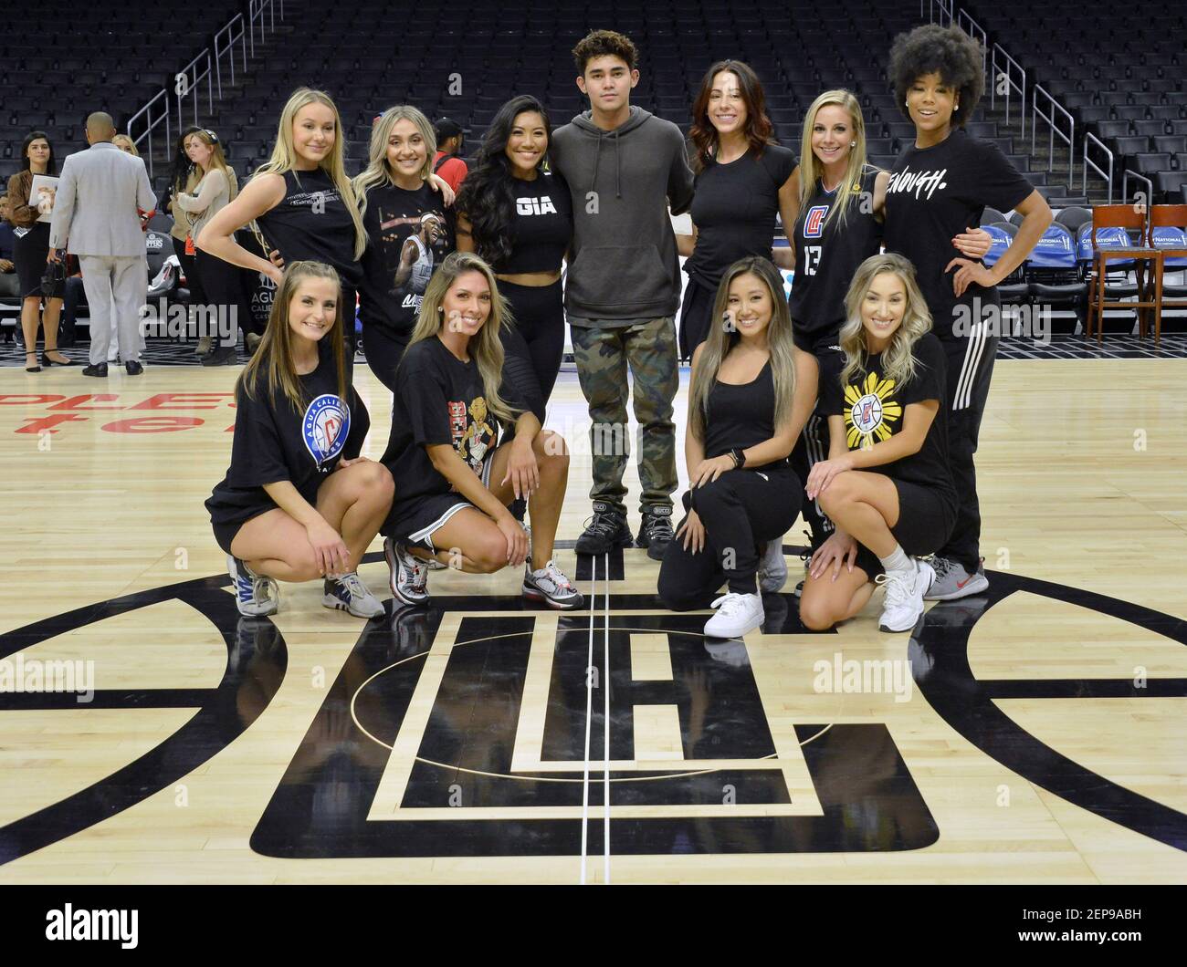 International Music Artist Inigo Pascual at halftime at the Los Angeles Clippers  Filipino Heritage Night held at the Staples Center in Los Angeles, CA on  Monday, ?November 18, 2019. (Photo By Sthanlee